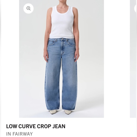Agolde Denim - AGOLDE Low Curve Crop Jean in Fairway size 25 NWOT
